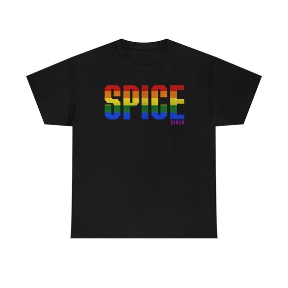 Spice Girls Logo Pride Flag Shirt, The Spice Girls Tribute - Picture 1 of 4